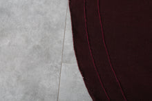 Burgundy flatwoven moroccan rug – Handmade wool kilim– Custom size rug