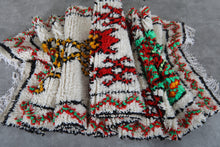 Colorful moroccan runner rug  – Handmade vintage style runner-Custom size rug