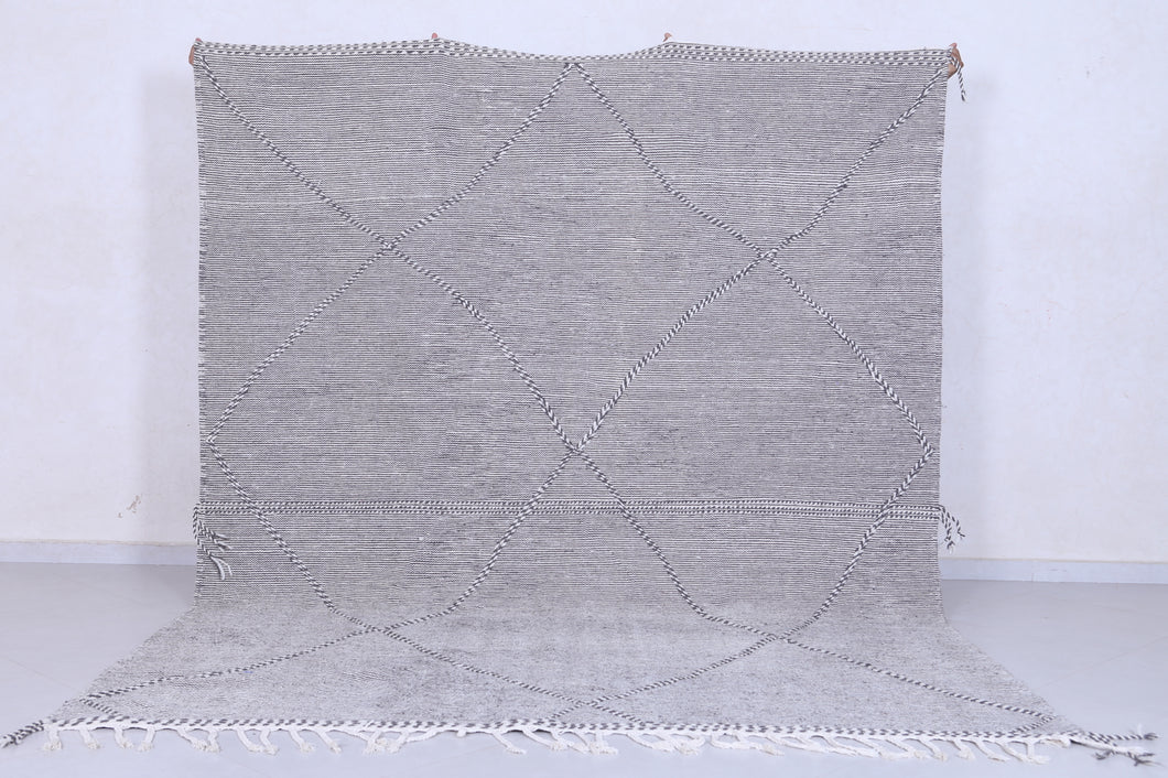 Gray Kilim rug - Moroccan rug -  All wool