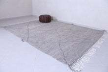 Gray Kilim rug - Moroccan rug -  All wool