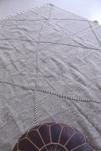 Gray Kilim rug - Moroccan rug -  All wool