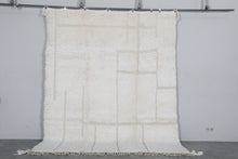 Ivory Moroccan rug – Handmade Beni Ourain wool rug– Custom size