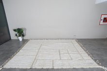 Ivory Moroccan rug – Handmade Beni Ourain wool rug– Custom size