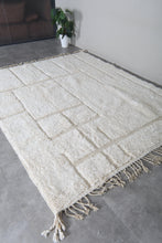 Ivory Moroccan rug – Handmade Beni Ourain wool rug– Custom size