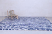 Custom Moroccan blue rug - Handmade rug - All wool