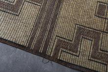 Extra Large Tuareg Rug 11.7 x 16.8 ft – Handwoven Beige Brown Geometric Tribal Mat