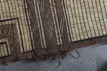 Extra Large Tuareg Rug 11.7 x 16.8 ft – Handwoven Beige Brown Geometric Tribal Mat