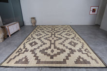 Large Tuareg Rug 10.2 x 16.5 ft – Handwoven Sahara Mat in Natural Fibers with Tribal Pattern