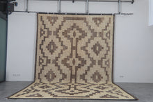 Large Tuareg Rug 10.2 x 16.5 ft – Handwoven Sahara Mat in Natural Fibers with Tribal Pattern