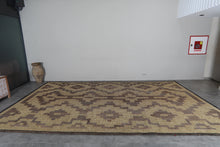 Large Tuareg Rug 10.2 x 16.5 ft – Handwoven Sahara Mat in Natural Fibers with Tribal Pattern