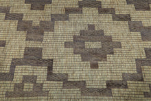 Large Tuareg Rug 10.2 x 16.5 ft – Handwoven Sahara Mat in Natural Fibers with Tribal Pattern