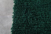 Deep green moroccan rug – Handmade wool berber carpet – Custom size