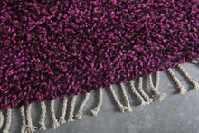 Deep magenta moroccan mug – Handmade wool berber carpet – Custom size