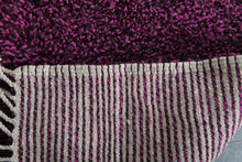 Deep magenta moroccan mug – Handmade wool berber carpet – Custom size