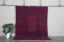 Deep magenta moroccan mug – Handmade wool berber carpet – Custom size