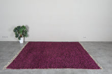 Deep magenta moroccan mug – Handmade wool berber carpet – Custom size