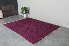Deep magenta moroccan mug – Handmade wool berber carpet – Custom size