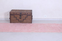 Soft pink custom runner rug for a subtle touch