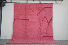 Pink Moroccan rug - Beni Ourain wool rug – Custom size