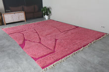 Pink Moroccan rug - Beni Ourain wool rug – Custom size