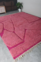 Pink Moroccan rug - Beni Ourain wool rug – Custom size