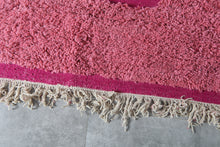 Pink Moroccan rug - Beni Ourain wool rug – Custom size