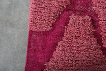 Pink Moroccan rug - Beni Ourain wool rug – Custom size