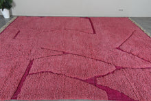 Pink Moroccan rug - Beni Ourain wool rug – Custom size