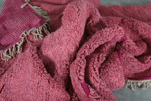 Pink Moroccan rug - Beni Ourain wool rug – Custom size