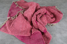 Pink Moroccan rug - Beni Ourain wool rug – Custom size