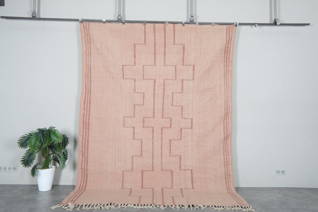 Warm Brown Moroccan Berber Rug - Handwoven Custom Carpet