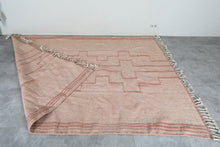 Warm Brown Moroccan Berber Rug - Handwoven Custom Carpet