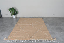 Camel Moroccan rug – Beni Ourain wool rug– Custom size rug