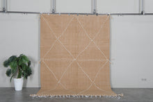 Camel Moroccan rug – Beni Ourain wool rug– Custom size rug