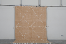 Camel Moroccan rug – Beni Ourain wool rug– Custom size rug