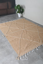 Camel Moroccan rug – Beni Ourain wool rug– Custom size rug