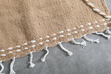 Camel Moroccan rug – Beni Ourain wool rug– Custom size rug