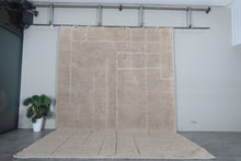 Beige Moroccan rug – Beni Ourain wool rug - Custom rug - Wool rug