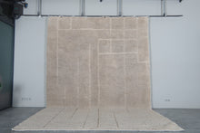 Beige Moroccan rug – Beni Ourain wool rug - Custom rug - Wool rug