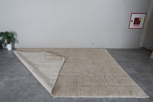 Beige Moroccan rug – Beni Ourain wool rug - Custom rug - Wool rug