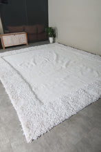 White moroccan rug - Beni ourain wool rug - Custom size