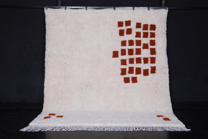 Custom Area Rug - Handmade Moroccan Checkered Rug