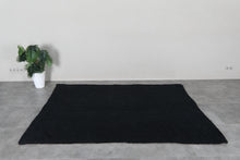 Black Kilim Rug - Kilim Rugs Morocco - Flat Woven Kilim Rug - Custom Size Rug