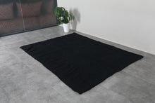 Black Kilim Rug - Kilim Rugs Morocco - Flat Woven Kilim Rug - Custom Size Rug