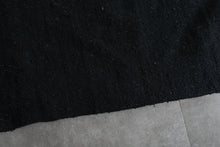 Black Kilim Rug - Kilim Rugs Morocco - Flat Woven Kilim Rug - Custom Size Rug