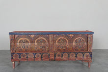 Vintage Moroccan chest H 22.4 inches x W 50.3 inches x D 11.8 inches