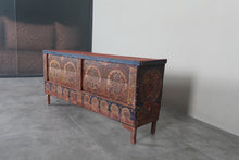 Vintage Moroccan chest H 22.4 inches x W 50.3 inches x D 11.8 inches