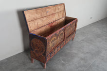 Vintage Moroccan chest H 22.4 inches x W 50.3 inches x D 11.8 inches