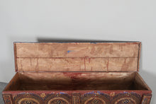 Vintage Moroccan chest H 22.4 inches x W 50.3 inches x D 11.8 inches