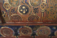Vintage Moroccan chest H 22.4 inches x W 50.3 inches x D 11.8 inches